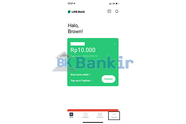 Buka Aplikasi Line Bank 1
