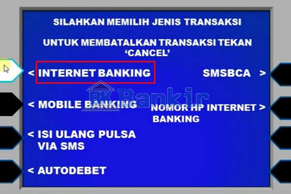 Pilih Internet Banking