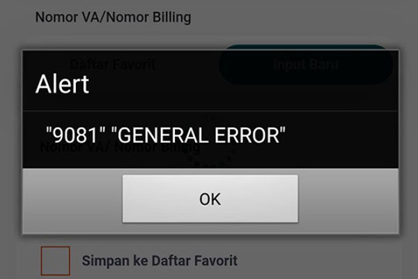 BNI Mobile Error 9801