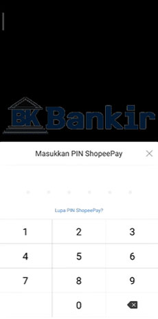 8. Input PIN ShopeePay