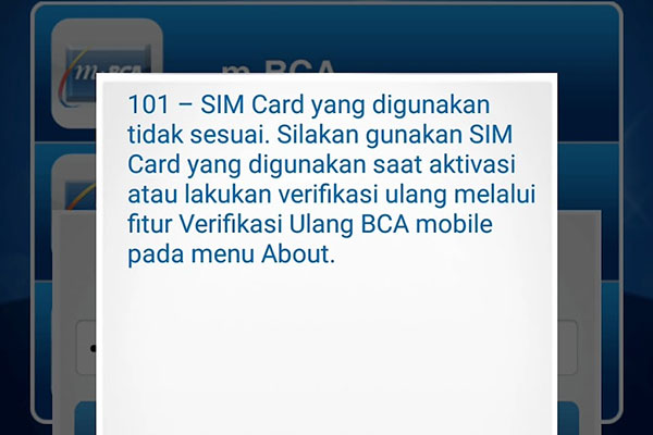 Penyebab Mobile Banking BCA Error 101